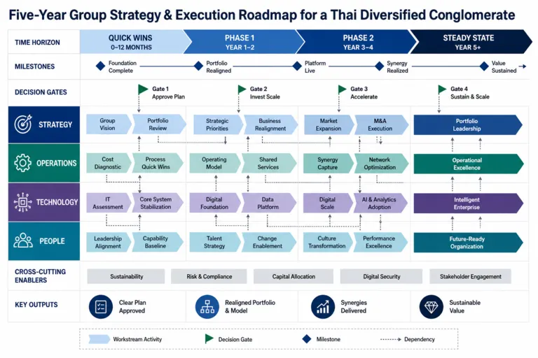 Roadmap — Vision to Reality: Crafting a Transformative Strategic Plan for a Thai Conglomerate