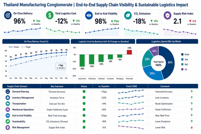 Dashboard — Streamlined Paths: Revolutionizing Thailand’s Supply Chain Efficiency