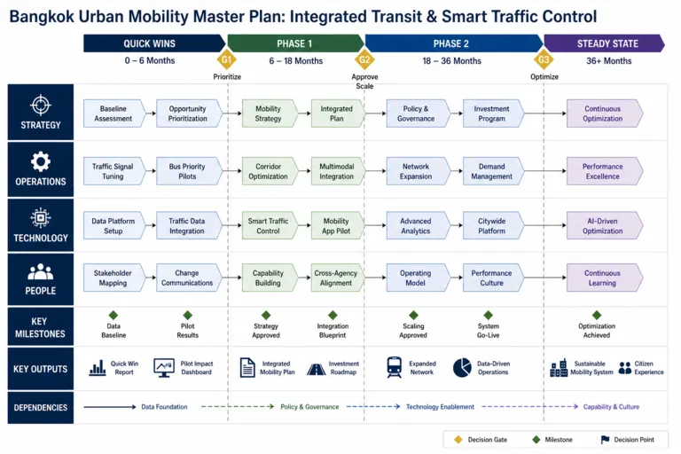 Roadmap — Urban Flow: Optimizing Bangkok’s Transportation Network for the Future