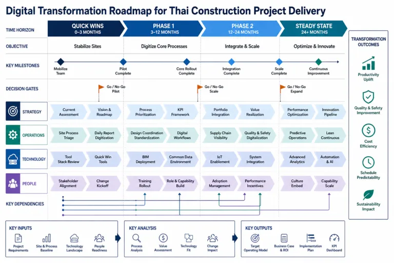 Roadmap — Foundation of the Future: Digitizing Thailand’s Construction Industry